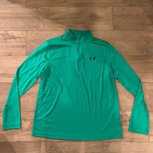 Mens Large Under Armour 1/4 Zip Heat Gear shirt